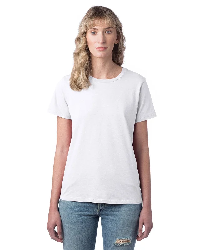 Alternative Ladies Her Go-To T-Shirt | White Zippered Front Buttoned Front Snap Front Alternative Ladies Her Go-To T-Shirt | White Zippered Front Buttoned Front Snap Front