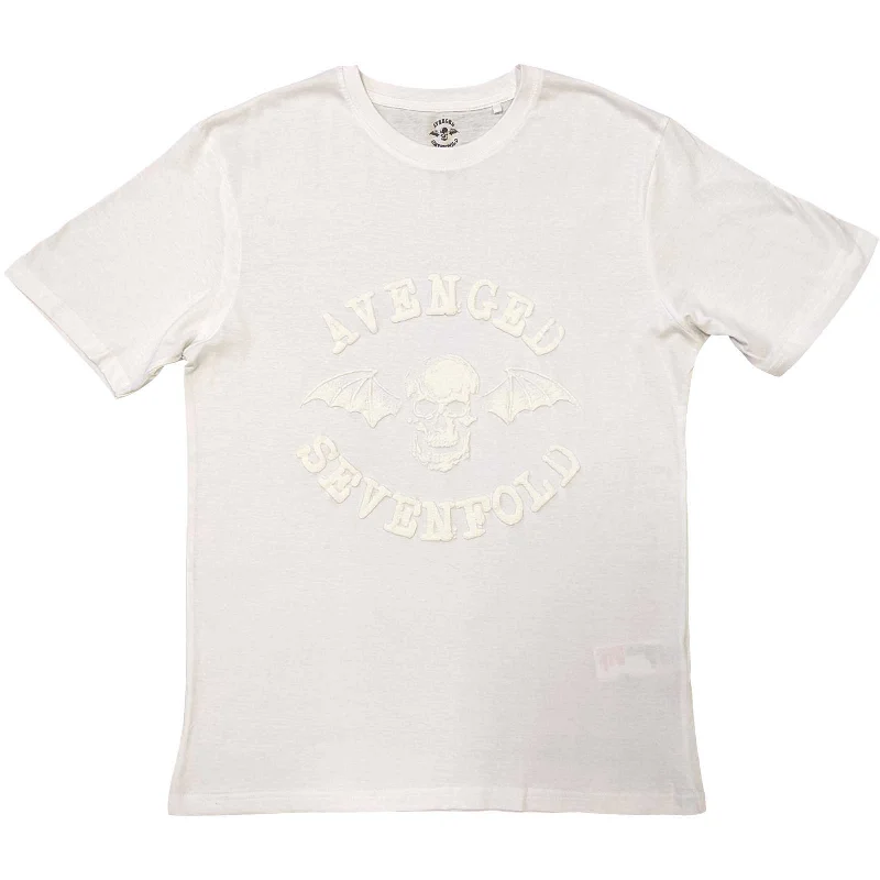 Avenged Sevenfold | Official Band T-Shirt | Classic Deathbat (Hi-Build) Chenille Blend Fleece Blend Nylon Blend Avenged Sevenfold | Official Band T-Shirt | Classic Deathbat (Hi-Build) Chenille Blend Fleece Blend Nylon Blend
