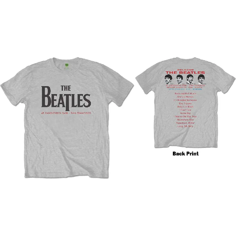 The Beatles | Official Band T-Shirt | Candlestick Park (Back Print) Collared Crew Neck Turtle Neck The Beatles | Official Band T-Shirt | Candlestick Park (Back Print) Collared Crew Neck Turtle Neck