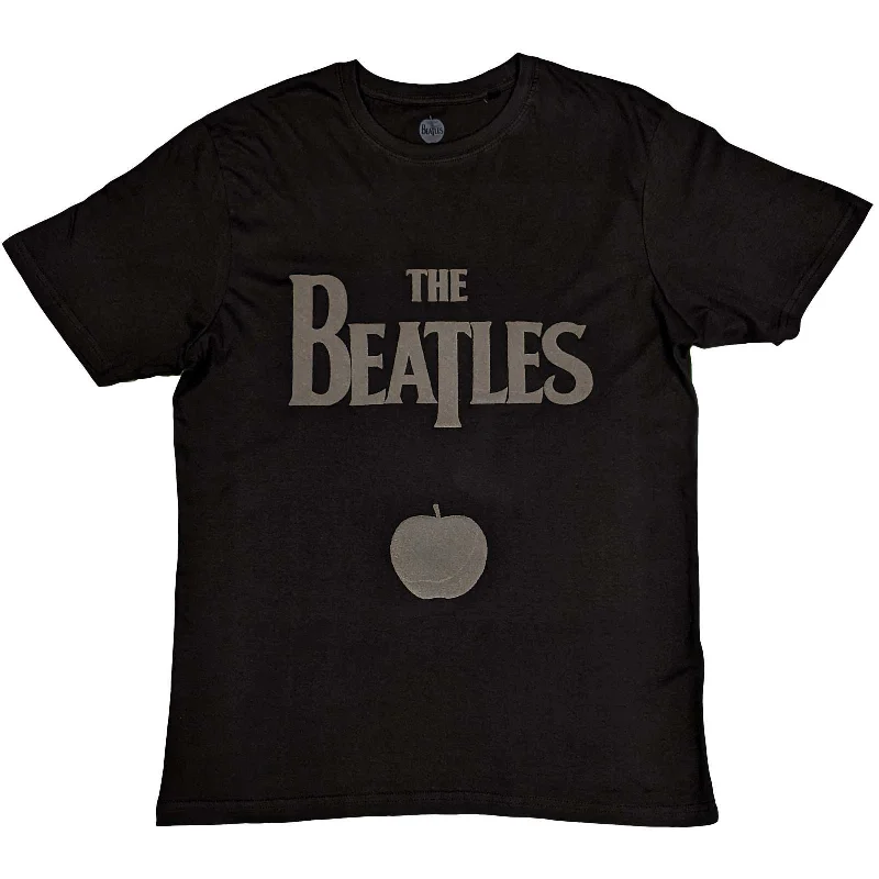 The Beatles | Official Band T-Shirt | Drop T Logo & Apple (Hi-Build) Hooded Caped Shawl Collar The Beatles | Official Band T-Shirt | Drop T Logo & Apple (Hi-Build) Hooded Caped Shawl Collar