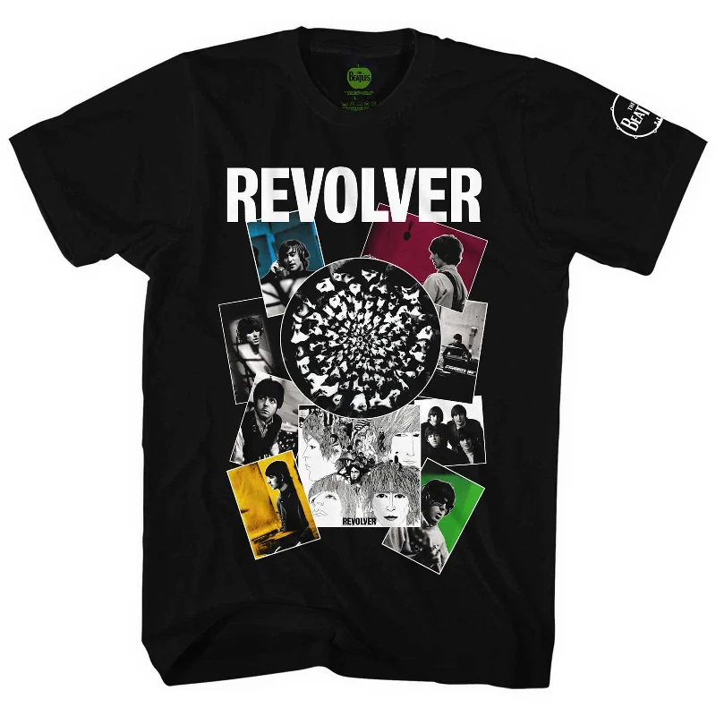 The Beatles | Official Band T-Shirt | Revolver Montage Anti-Pilling Machine Wash Handmade The Beatles | Official Band T-Shirt | Revolver Montage Anti-Pilling Machine Wash Handmade