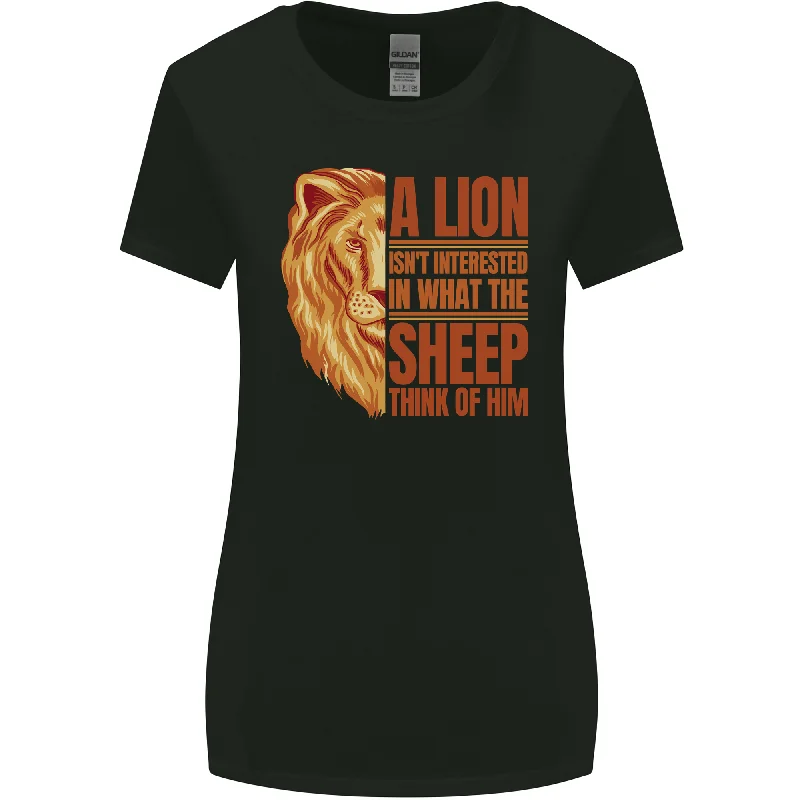 Christian Lion Quote Christianity Religion Womens Wider Cut T-Shirt Fleece Fabric Down Fabric Feather Fabric Christian Lion Quote Christianity Religion Womens Wider Cut T-Shirt Fleece Fabric Down Fabric Feather Fabric
