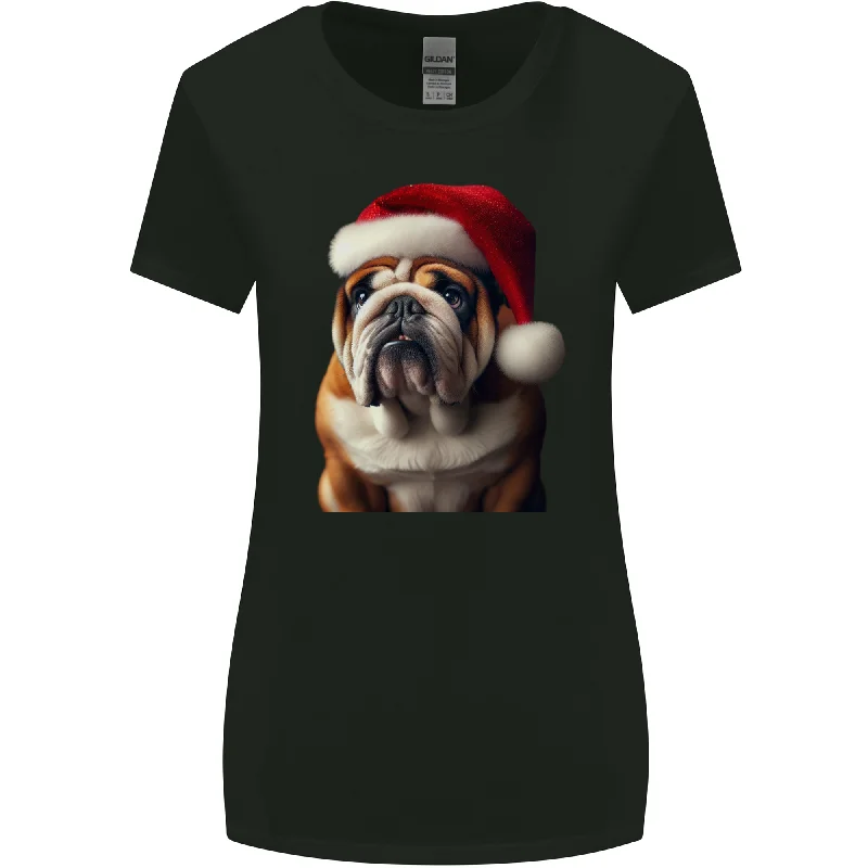 Christmas British Bulldog Union Jack Xmas Dog Womens Wider Cut T-Shirt Mesh Fabric Canvas Fabric Denim Fabric Christmas British Bulldog Union Jack Xmas Dog Womens Wider Cut T-Shirt Mesh Fabric Canvas Fabric Denim Fabric