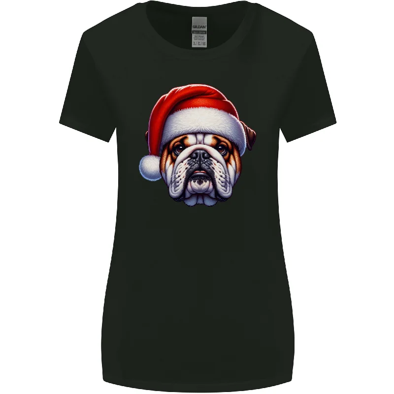 Christmas British Bulldog Xmas Dog Union Jack Womens Wider Cut T-Shirt Spandex Blend Rayon Blend Denim Blend Christmas British Bulldog Xmas Dog Union Jack Womens Wider Cut T-Shirt Spandex Blend Rayon Blend Denim Blend
