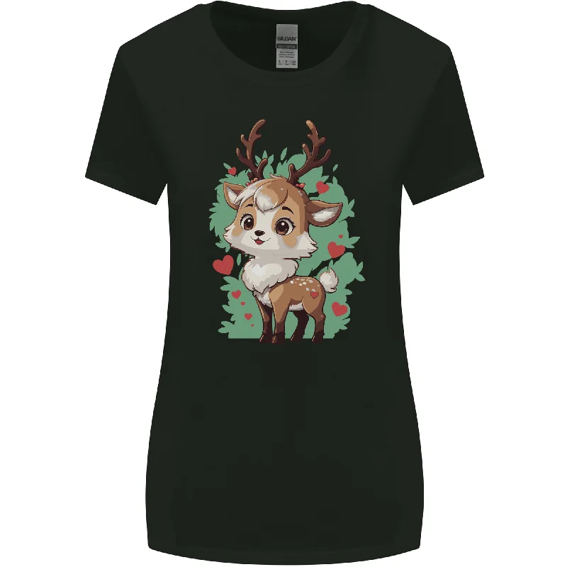 Christmas Cute Reindeer Xmas Womens Wider Cut T-Shirt Lace Blend Ribbed Blend Corduroy Blend Christmas Cute Reindeer Xmas Womens Wider Cut T-Shirt Lace Blend Ribbed Blend Corduroy Blend
