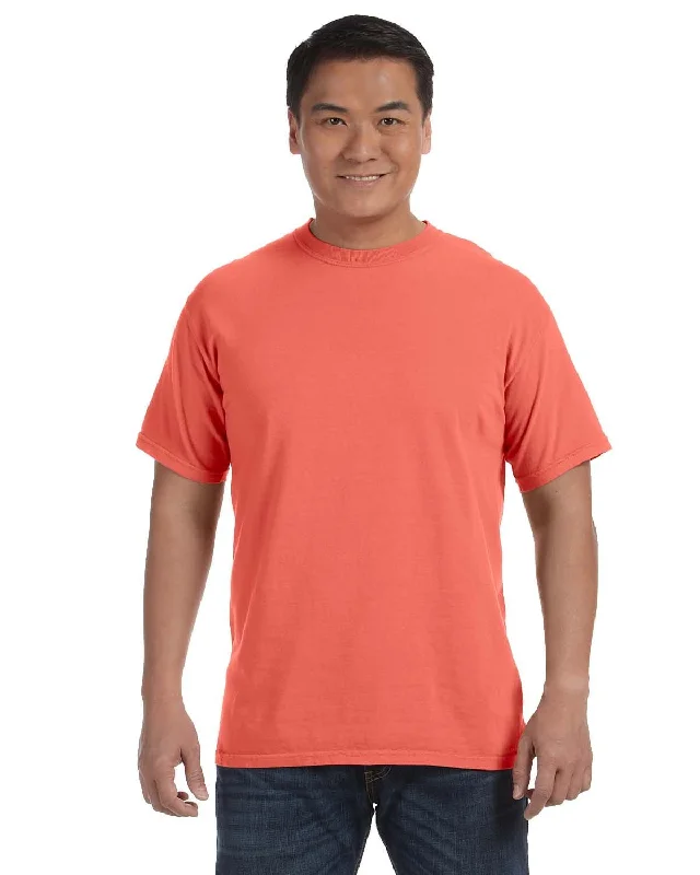 Comfort Colors Ringspun Garment-Dyed T-Shirt | Bright Salmon Cotton Fabric Linen Fabric Terry Fabric Comfort Colors Ringspun Garment-Dyed T-Shirt | Bright Salmon Cotton Fabric Linen Fabric Terry Fabric
