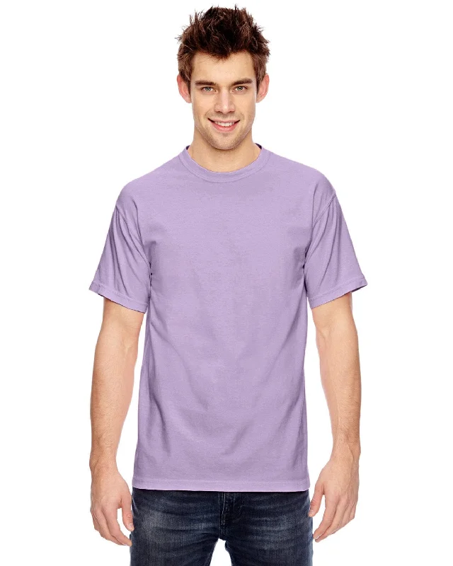 Comfort Colors Ringspun Garment-Dyed T-Shirt | Orchid Welt Pockets Slit Pockets Flap Pockets Comfort Colors Ringspun Garment-Dyed T-Shirt | Orchid Welt Pockets Slit Pockets Flap Pockets