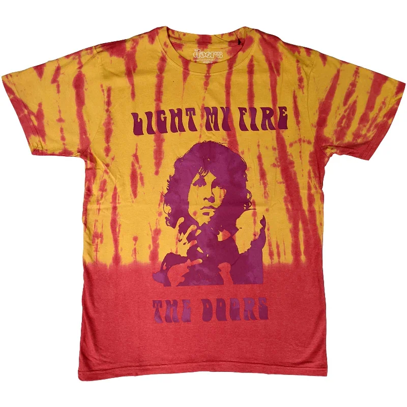 The Doors | Official Band T-Shirt | Light My Fire (Wash Collection) Solid Color Striped Floral The Doors | Official Band T-Shirt | Light My Fire (Wash Collection) Solid Color Striped Floral