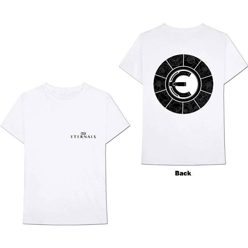 Marvel Comics | Official Band T-Shirt | Eternals Sundial (Back Print) Zippered Front Buttoned Front Snap Front Marvel Comics | Official Band T-Shirt | Eternals Sundial (Back Print) Zippered Front Buttoned Front Snap Front