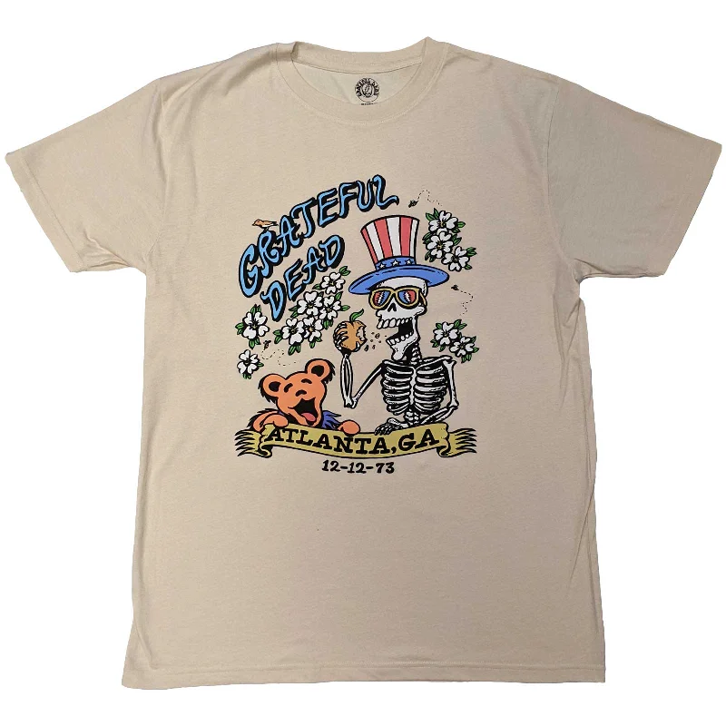 Grateful Dead | Official Band T-Shirt | Atlanta Flowers Chenille Blend Fleece Blend Nylon Blend Grateful Dead | Official Band T-Shirt | Atlanta Flowers Chenille Blend Fleece Blend Nylon Blend