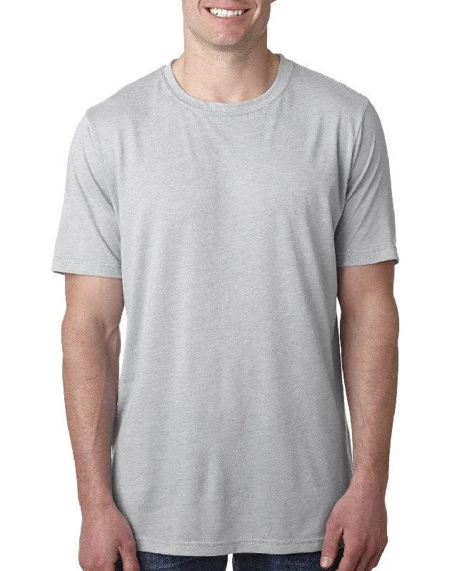 Next Level Mens Poly/Cotton Short Sleeve Crew T-Shirt | Silver Print Jacquard Patchwork Next Level Mens Poly/Cotton Short Sleeve Crew T-Shirt | Silver Print Jacquard Patchwork