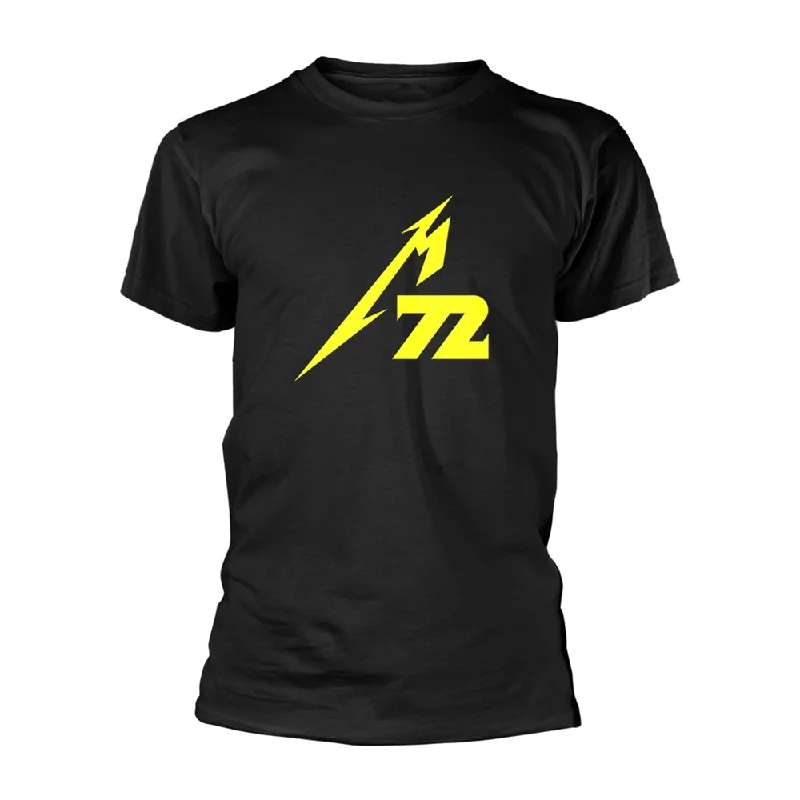 Metallica | Official Band T-Shirt | Strobes (Back Print) Silk Blend Satin Velvet