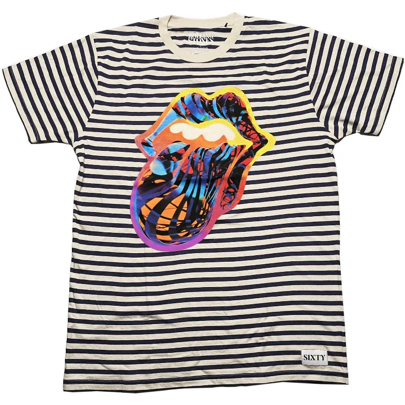 The Rolling Stones | Official Band T-Shirt | Cyberdelic (Striped) Wool Fabric Cashmere Fabric Tweed Fabric The Rolling Stones | Official Band T-Shirt | Cyberdelic (Striped) Wool Fabric Cashmere Fabric Tweed Fabric