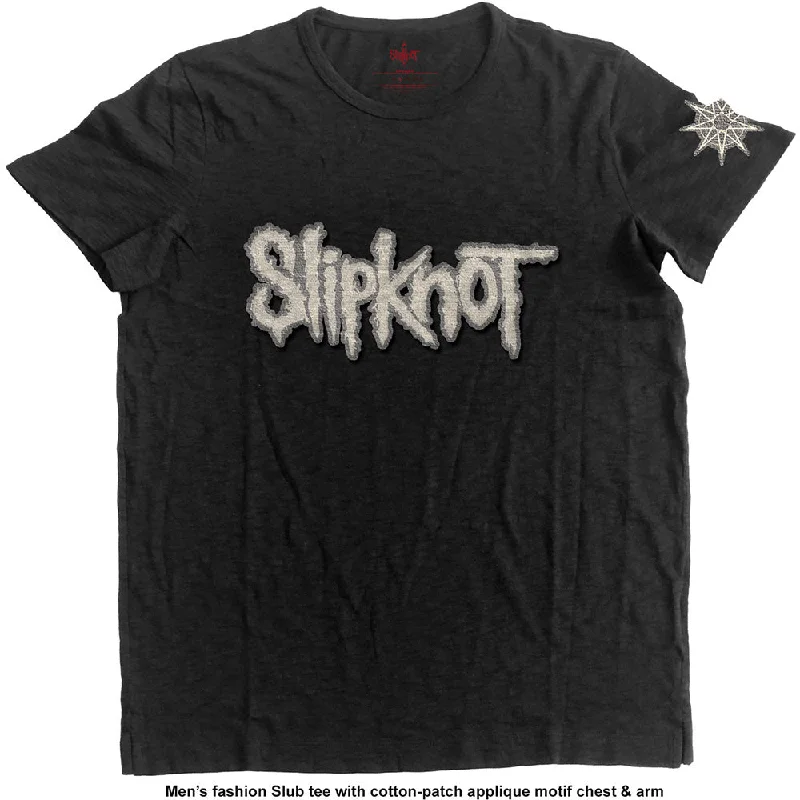 Slipknot | Official Band T-Shirt | Logo & Star (Applique) Spandex Blend Rayon Blend Denim Blend Slipknot | Official Band T-Shirt | Logo & Star (Applique) Spandex Blend Rayon Blend Denim Blend