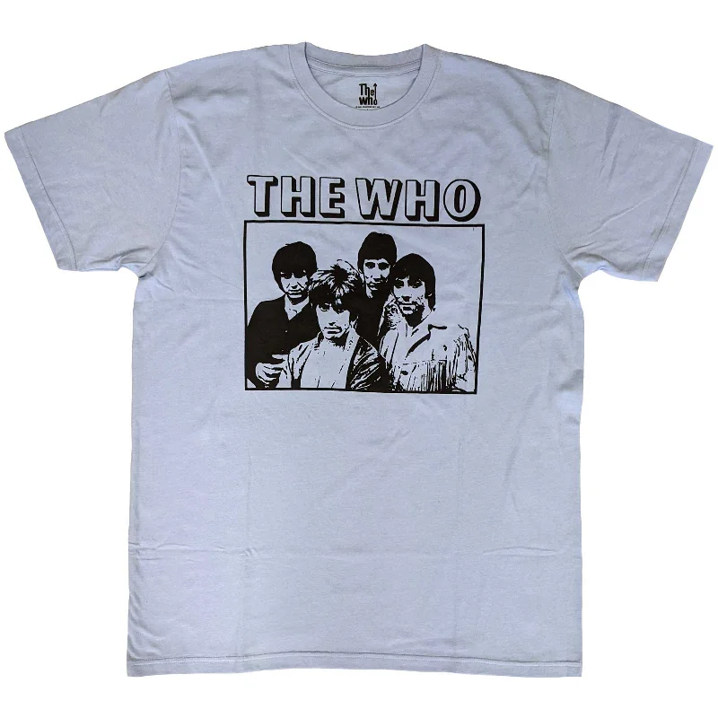 The Who | Official Band T-Shirt | Band Photo Frame Polka Dot Checkered Tartan