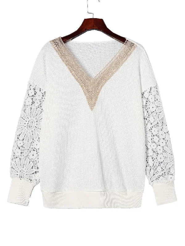 Women's V-Neck Butterfly Print Long Sleeve T-Shirt Mesh Blend Leather Blend Suede Blend Women's V-Neck Butterfly Print Long Sleeve T-Shirt Mesh Blend Leather Blend Suede Blend