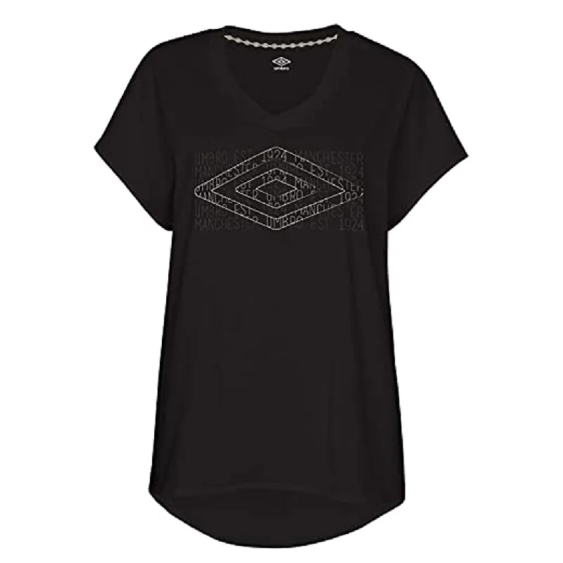 Umbro - Women's Graphic Dolman T-Shirt (HUUL1UBGC UGQ) Mesh Canvas Denim