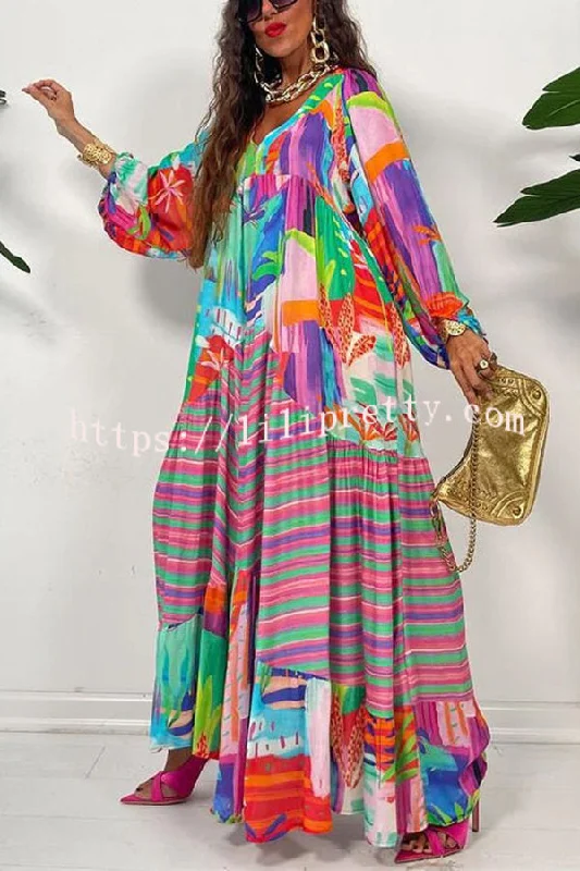Lilipretty Bloom with A View Colorful Geometric Swing Maxi Dress Elegant Lace-Up Maxi Dress Lilipretty Bloom with A View Colorful Geometric Swing Maxi Dress Elegant Lace-Up Maxi Dress