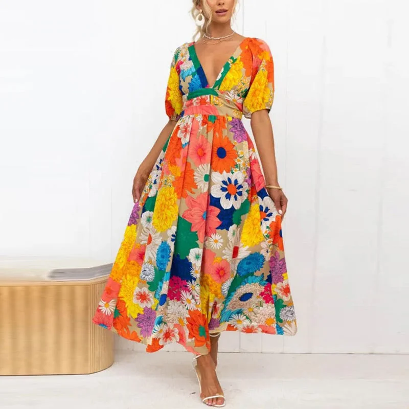 Coralie Maxi Dress Elegant Boho Maxi Dress
