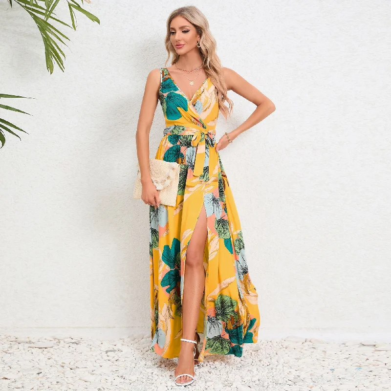 Mahina Maxi Dress Elegant Maxi Dress with Drapes