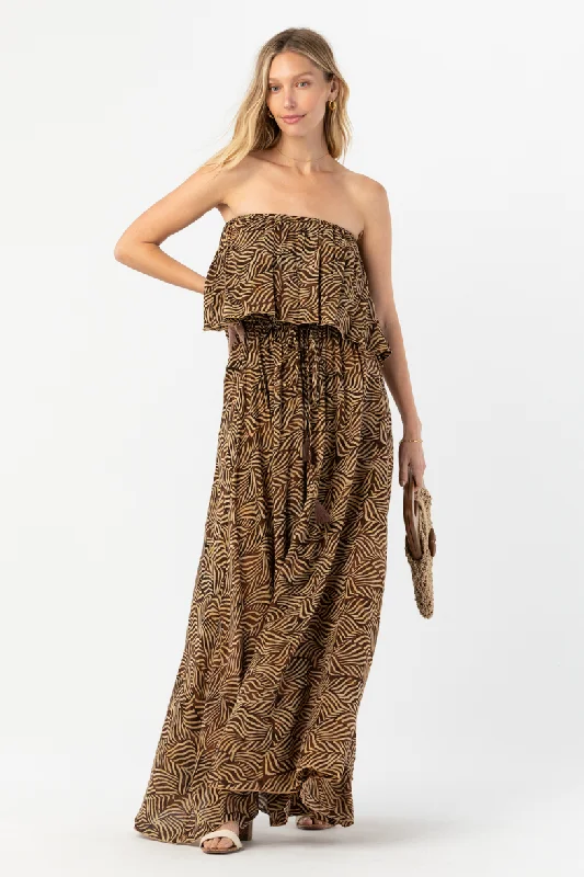 Maldives Maxi Dress Comfortable Maxi Dress with Sleeves
