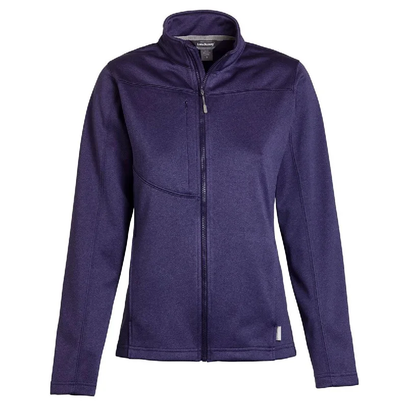 Landway Women's Heather Purple Flash Bonded Jacket Welt Pockets Slit Pockets Flap Pockets Landway Women's Heather Purple Flash Bonded Jacket Welt Pockets Slit Pockets Flap Pockets