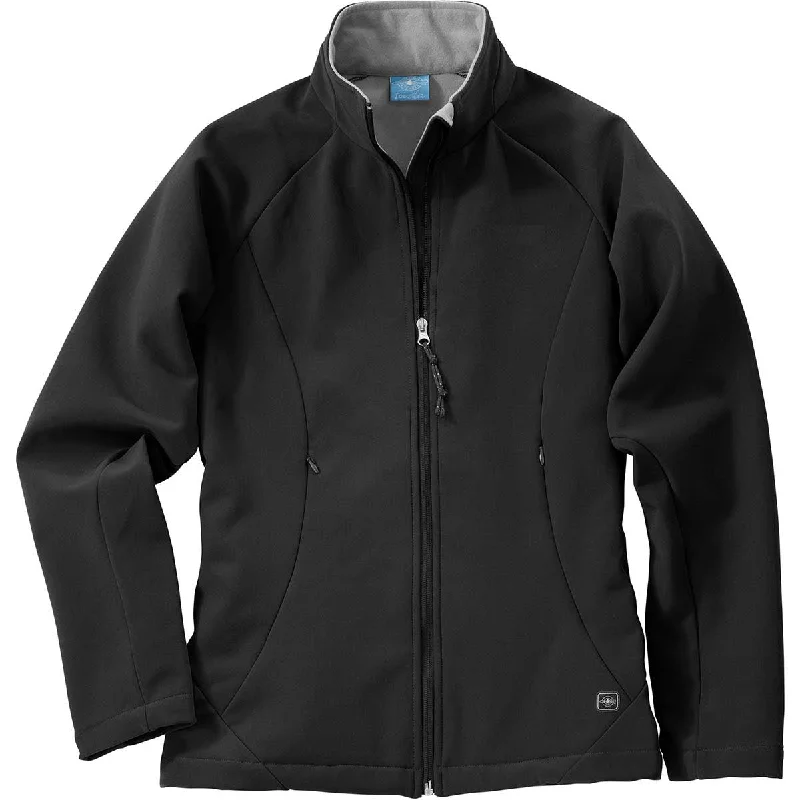 Charles River Women's Black Ultima Soft Shell Jacket Front Pockets Side Pockets Patch Pockets Charles River Women's Black Ultima Soft Shell Jacket Front Pockets Side Pockets Patch Pockets