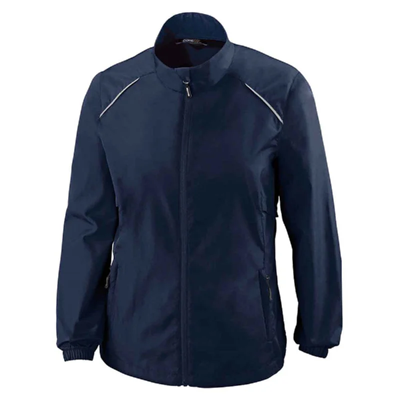 Core 365 Women's Classic Navy Motivate Unlined Lightweight Jacket Bomber Jacket Anorak Windbreaker Core 365 Women's Classic Navy Motivate Unlined Lightweight Jacket Bomber Jacket Anorak Windbreaker