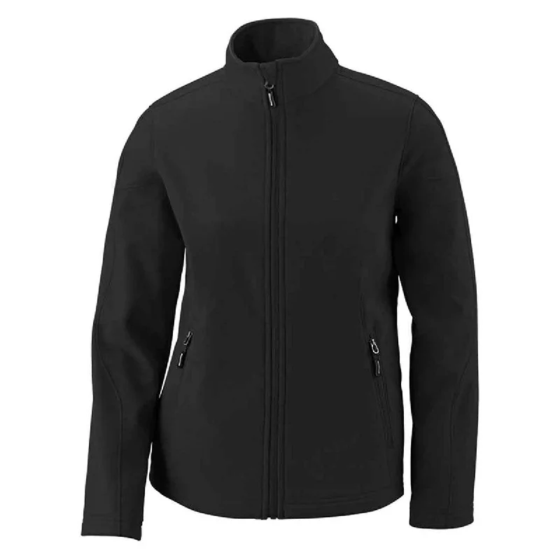 Core 365 Women's Black Cruise Two-Layer Fleece Bonded Soft Shell Jacket Satin Fabric Silk Fabric Chiffon Fabric Core 365 Women's Black Cruise Two-Layer Fleece Bonded Soft Shell Jacket Satin Fabric Silk Fabric Chiffon Fabric