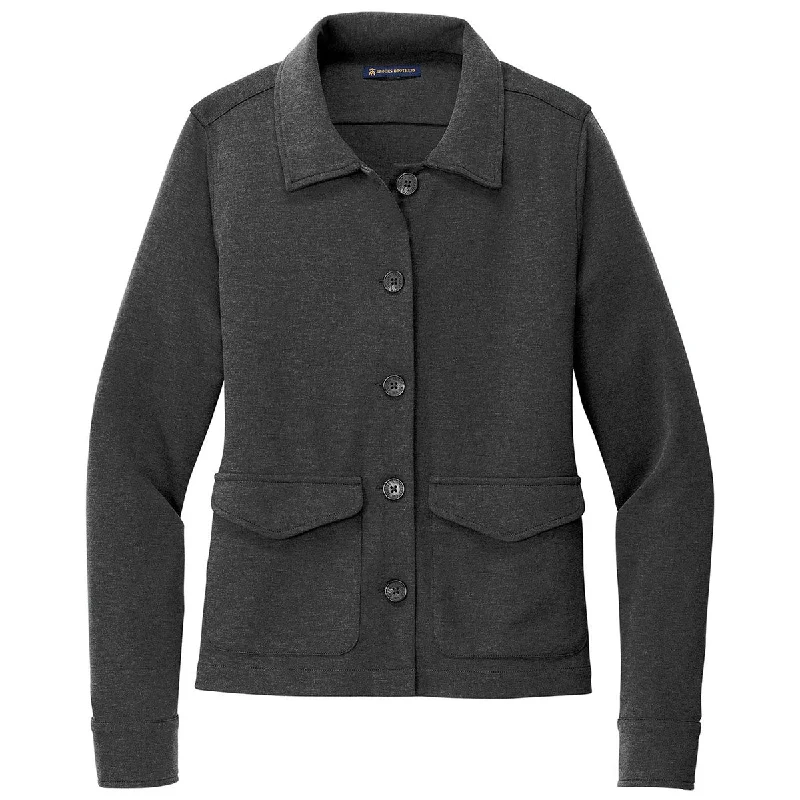 Brooks Brothers Women's Windsor Grey Heather Mid-Layer Stretch Button Jacket Tiered Jacket Buttoned Jacket Zippered Jacket Brooks Brothers Women's Windsor Grey Heather Mid-Layer Stretch Button Jacket Tiered Jacket Buttoned Jacket Zippered Jacket