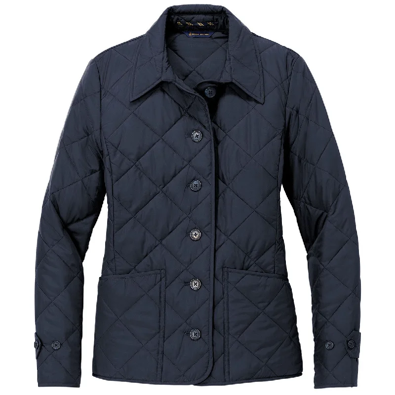 Brooks Brothers Women's Night Navy Quilted Jacket Satin Fabric Silk Fabric Chiffon Fabric Brooks Brothers Women's Night Navy Quilted Jacket Satin Fabric Silk Fabric Chiffon Fabric