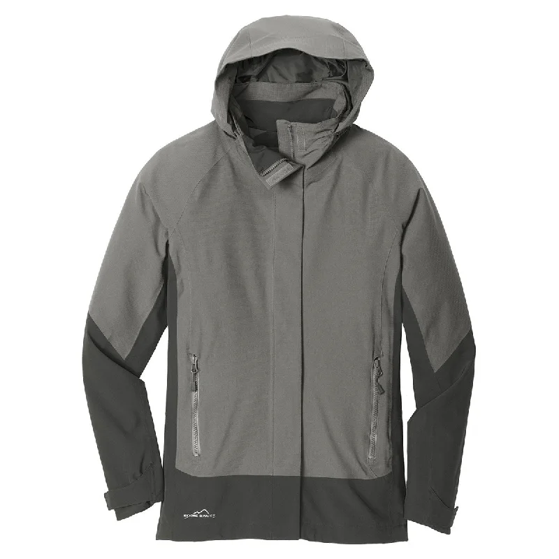 Eddie Bauer Women's Metal Grey/Grey Steel WeatherEdge Jacket Ribbed Jacket Pleated Jacket Ruffled Jacket Eddie Bauer Women's Metal Grey/Grey Steel WeatherEdge Jacket Ribbed Jacket Pleated Jacket Ruffled Jacket