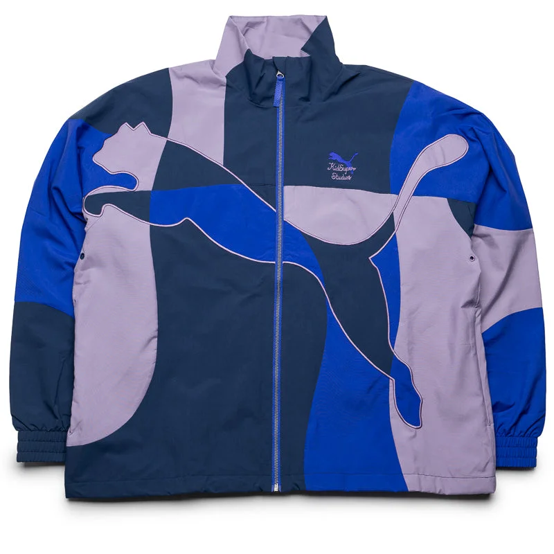 KidSuper x Puma Cellerator Jacket - Lapis Lazuli Chenille Jacket Brocade Jacket Lace Jacket KidSuper x Puma Cellerator Jacket - Lapis Lazuli Chenille Jacket Brocade Jacket Lace Jacket