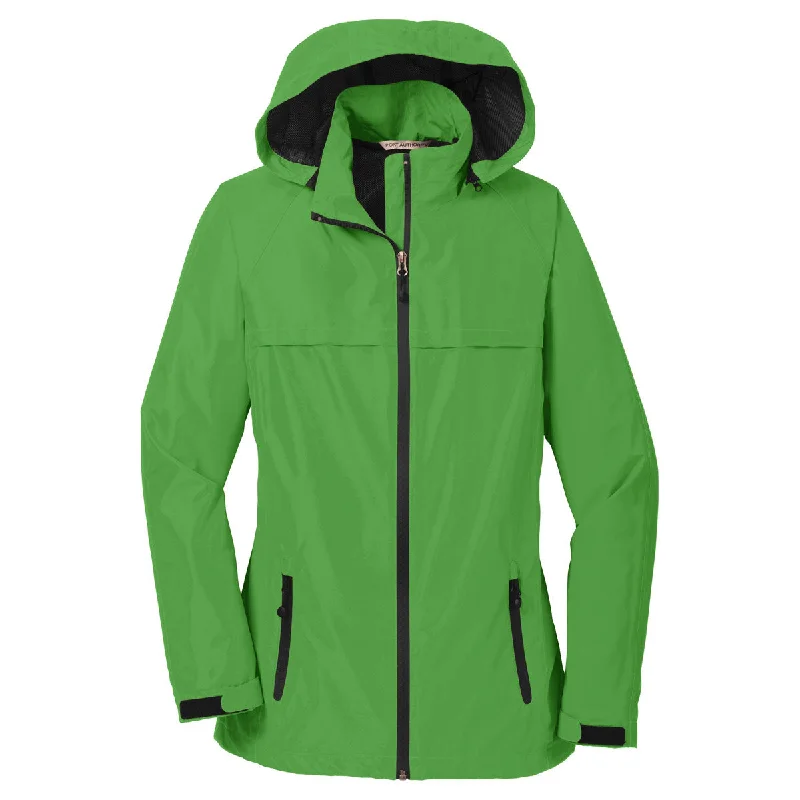 Port Authority Women's Vine Green Torrent Waterproof Jacket Hooded Jacket Caped Jacket Shawl Collar Jacket Port Authority Women's Vine Green Torrent Waterproof Jacket Hooded Jacket Caped Jacket Shawl Collar Jacket