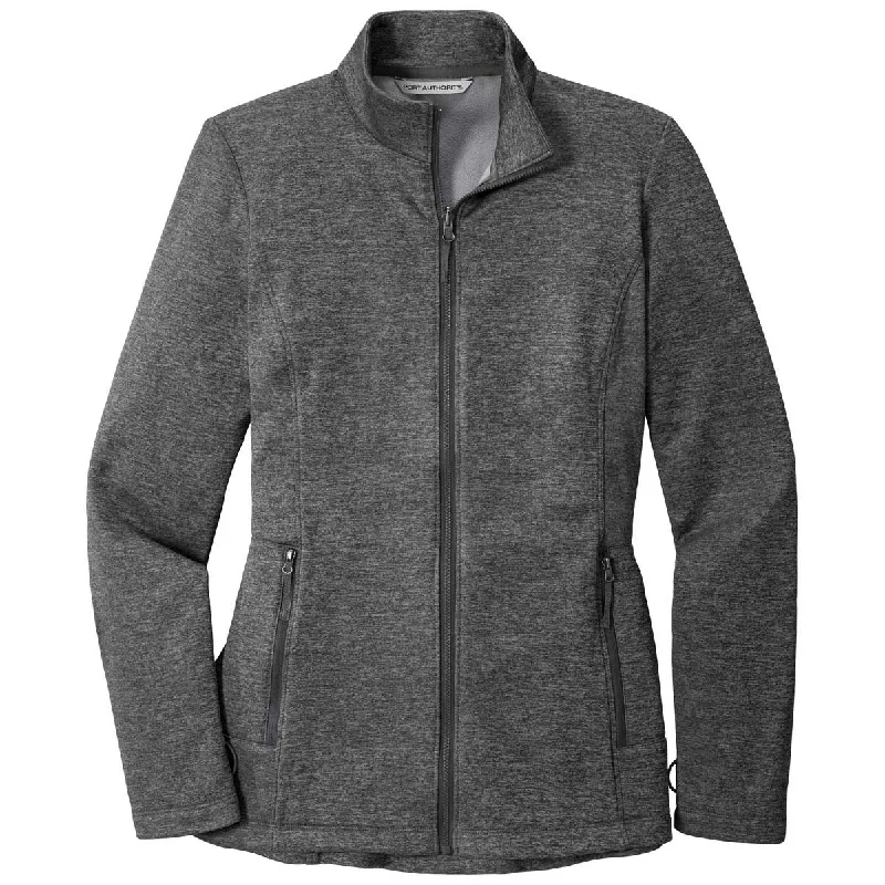 Port Authority Women's Sterling Grey Heather Collective Striated Fleece Jacket Chenille Jacket Brocade Jacket Lace Jacket Port Authority Women's Sterling Grey Heather Collective Striated Fleece Jacket Chenille Jacket Brocade Jacket Lace Jacket