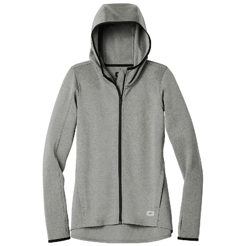OGIO Endurance Women's Heather Grey Stealth Full-Zip Jacket Plaid Jacket Tartan Jacket Houndstooth Jacket OGIO Endurance Women's Heather Grey Stealth Full-Zip Jacket Plaid Jacket Tartan Jacket Houndstooth Jacket
