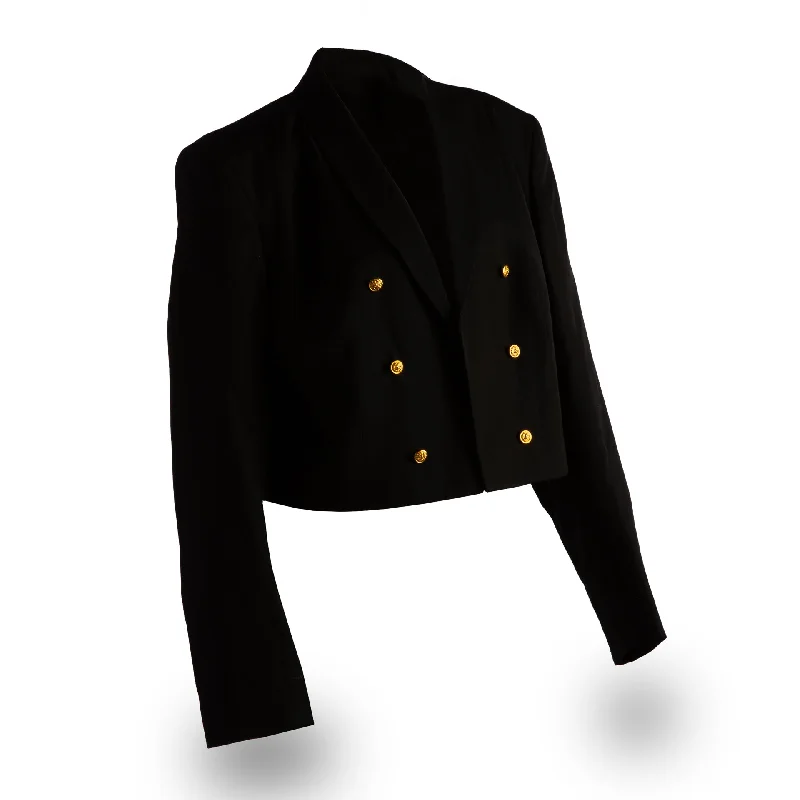 NAVY Women's Dinner Dress Blue Jacket - Gold Buttons Nylon Fabric Polyester Fabric Spandex Fabric NAVY Women's Dinner Dress Blue Jacket - Gold Buttons Nylon Fabric Polyester Fabric Spandex Fabric