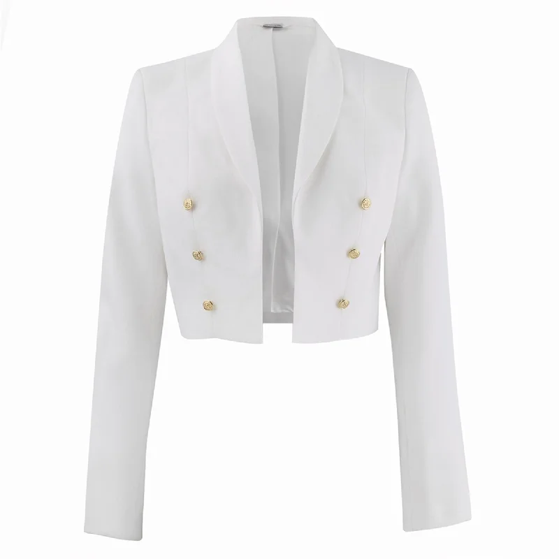 NAVY Women's Dinner Dress White Jacket - Gold Buttons Lace Jacket Ribbed Jacket Sequined Jacket NAVY Women's Dinner Dress White Jacket - Gold Buttons Lace Jacket Ribbed Jacket Sequined Jacket