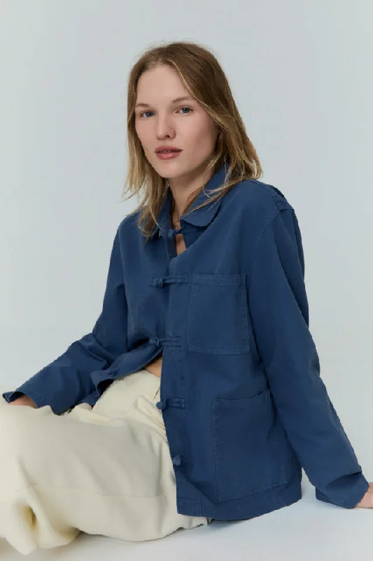 Macau Jacket Blue Wool Jacket Cashmere Jacket Tweed Jacket