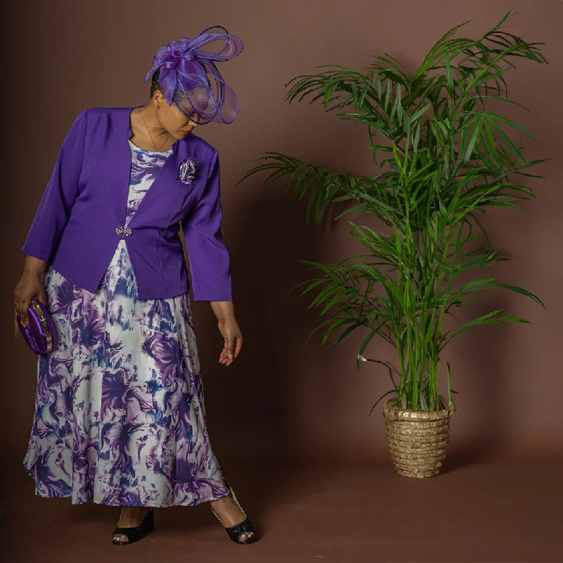 Purple Flowing Long Floral Dress & Jacket One-Shoulder Jacket Off-the-Shoulder Jacket Asymmetrical Jacket Purple Flowing Long Floral Dress & Jacket One-Shoulder Jacket Off-the-Shoulder Jacket Asymmetrical Jacket