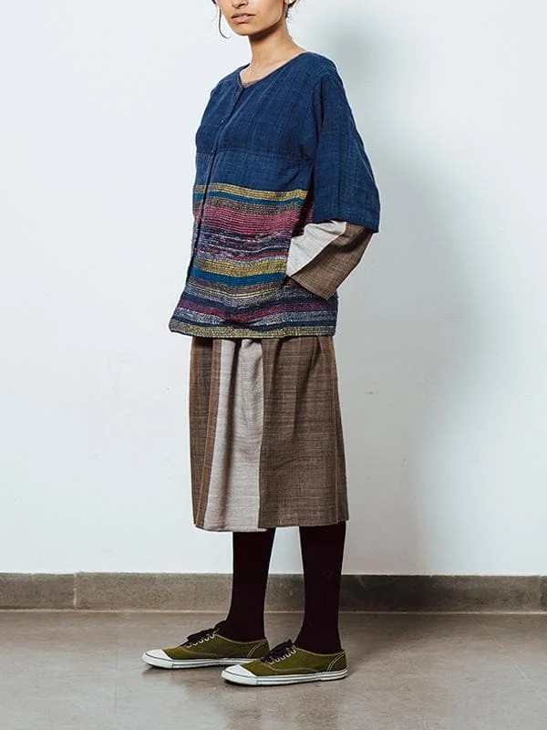 Scrap Jacket Multicolor Satin Jacket Silk Jacket Chiffon Jacket