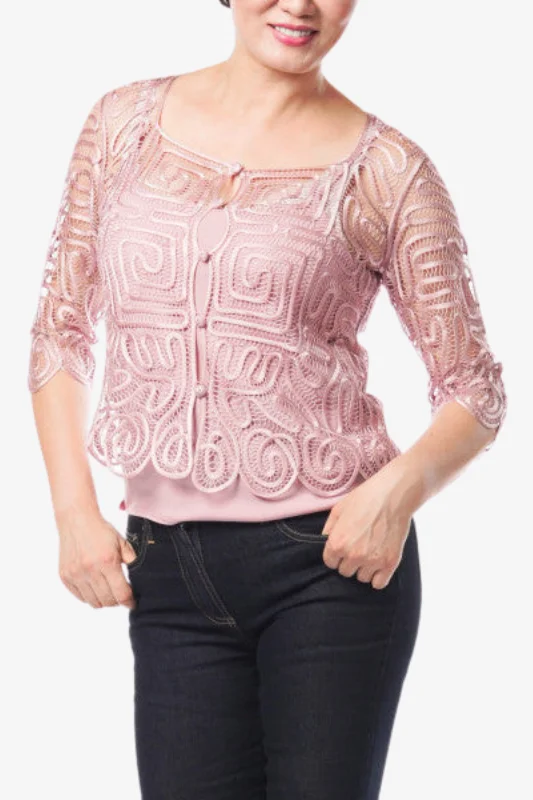 Soulmates C712 Hand Crocheted Short Lace Jacket Chenille Jacket Brocade Jacket Lace Jacket Soulmates C712 Hand Crocheted Short Lace Jacket Chenille Jacket Brocade Jacket Lace Jacket