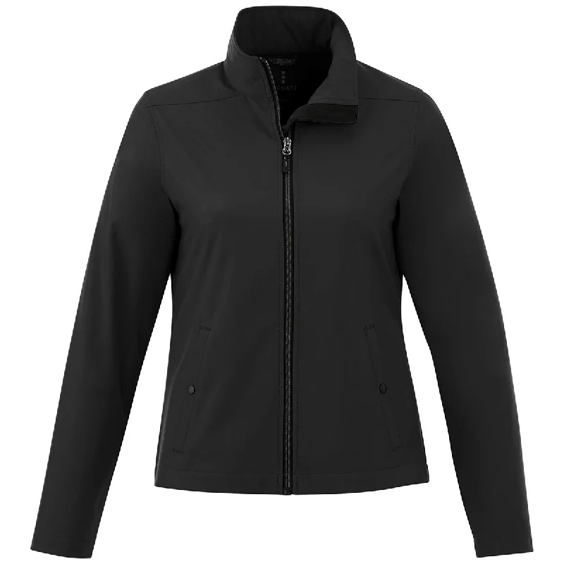 Elevate Women's Black Karmine Softshell Jacket Chenille Fabric Brocade Fabric Lace Fabric Elevate Women's Black Karmine Softshell Jacket Chenille Fabric Brocade Fabric Lace Fabric