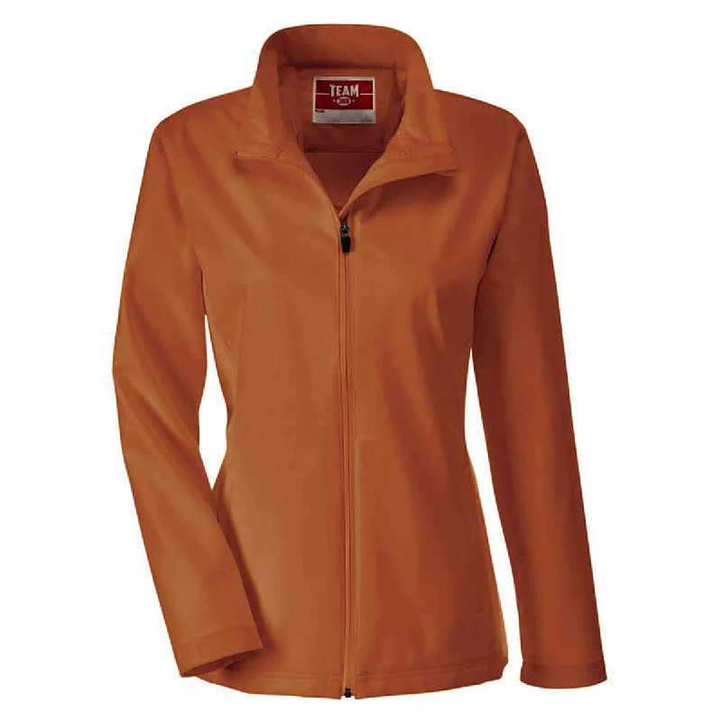 Team 365 Women's Sport Burnt orange Leader Soft Shell Jacket Knit Jacket Woven Jacket Fleece Jacket Team 365 Women's Sport Burnt orange Leader Soft Shell Jacket Knit Jacket Woven Jacket Fleece Jacket