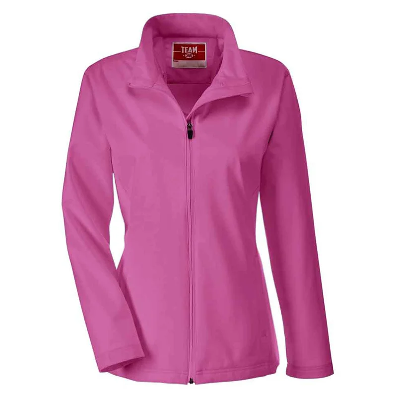 Team 365 Women's Sport Charity Pink Leader Soft Shell Jacket Wool Jacket Cashmere Jacket Tweed Jacket Team 365 Women's Sport Charity Pink Leader Soft Shell Jacket Wool Jacket Cashmere Jacket Tweed Jacket