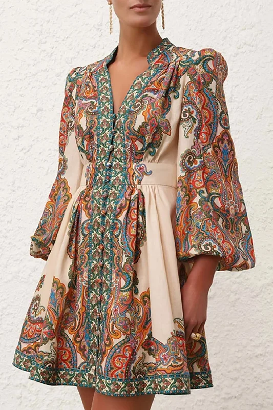 Ottie Plunge Mini Dress Trendy Cut-Out Mini Dress