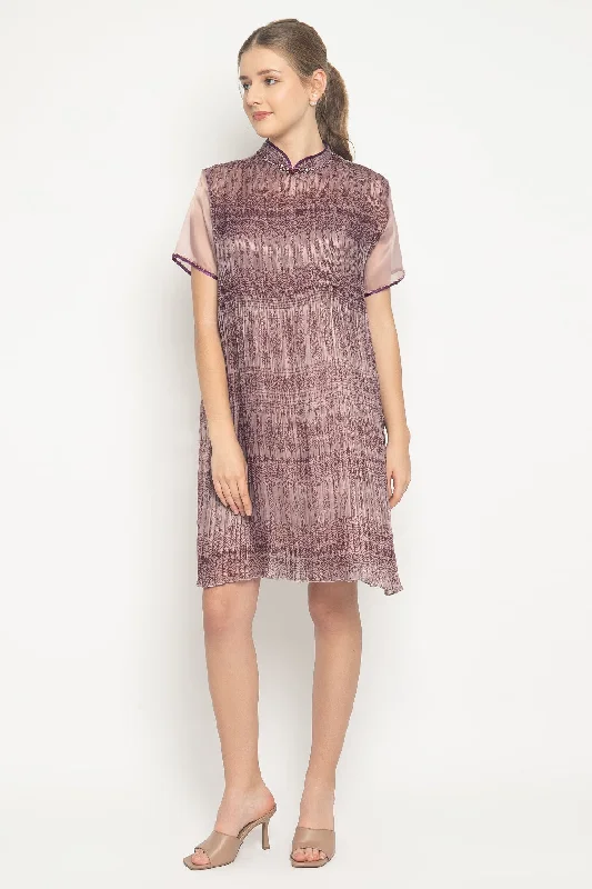 Dai Dress in Maroon