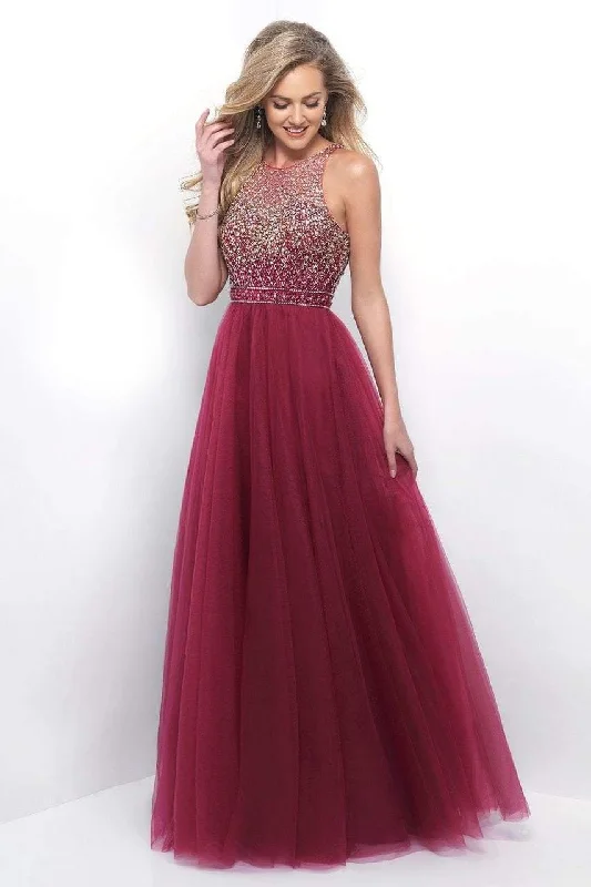 Blush by Alexia Designs - 11258SC Jewel Studded Tulle A-Line Dress