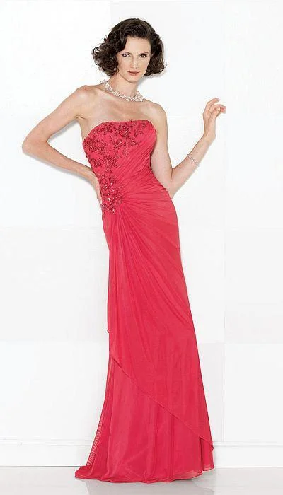 Cameron Blake by Mon Cheri - Long Dress In Dark Coral 114673