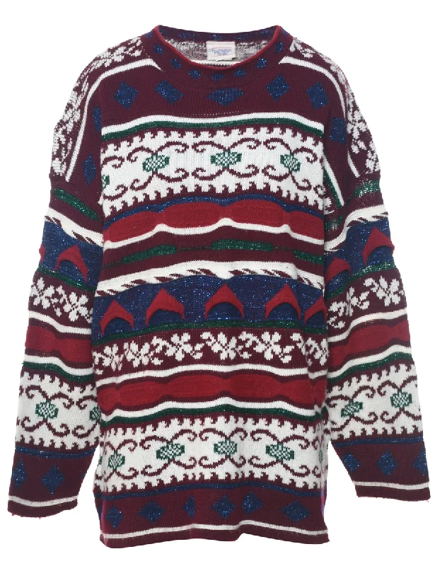 Huntington Ridge Jumper - M Mesh Sweater Canvas Denim